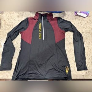 ASU fitted 3/4 zip up jacket